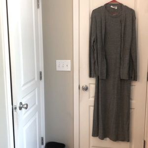 😊Super cute Chicos long sleeveless dress with matching  jacket. Size 3 NWOT😊